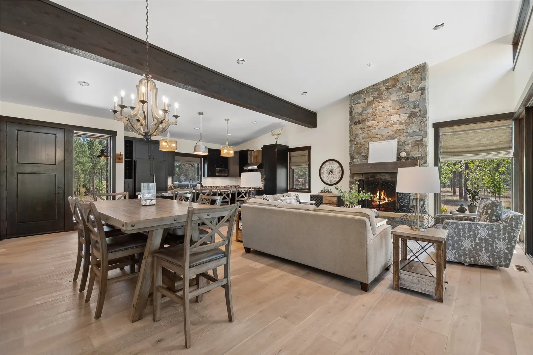 Dining, Living & Kitchen